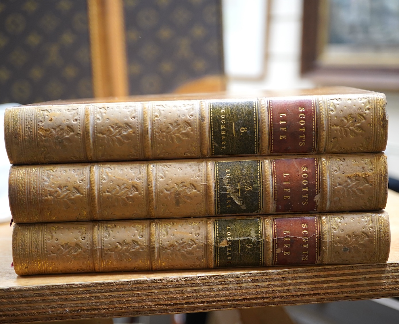 Scott, Sir Walter - Memoirs of the Life of Sir Walter Scott, 2nd edition, 10 vols, 8vo, calf, Robert Cadell, Edinburgh, 1839. Condition - mostly fair to good